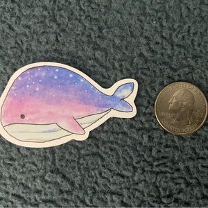 10/$10 Stickers - Cute Kawaii Whale Watercolor Galaxy-Design Sticker